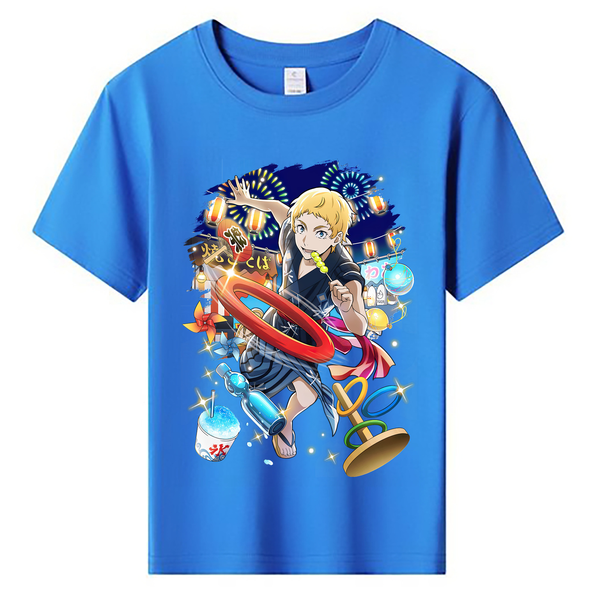 （画像用） 文豪ストレイドッグス Bungo Stray Dogs 綿100％キッズTシャツ（フロントプリント）